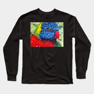 Rainbow Lorikeet - Acrylic Long Sleeve T-Shirt